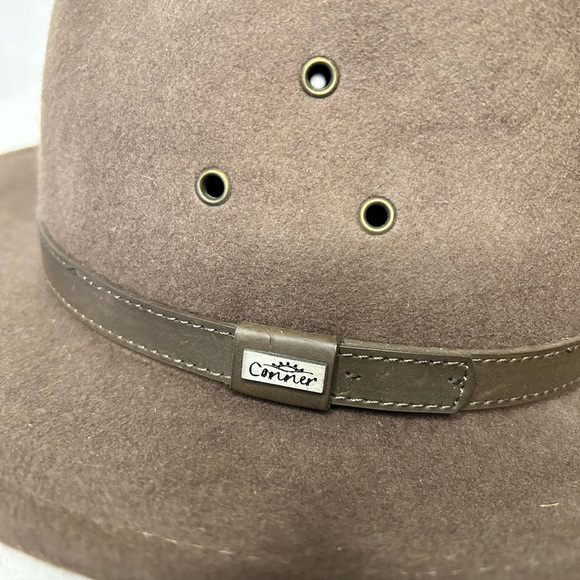 CONNOR Brown 100% Wool Hat. Handmade. Size M. main image 11
